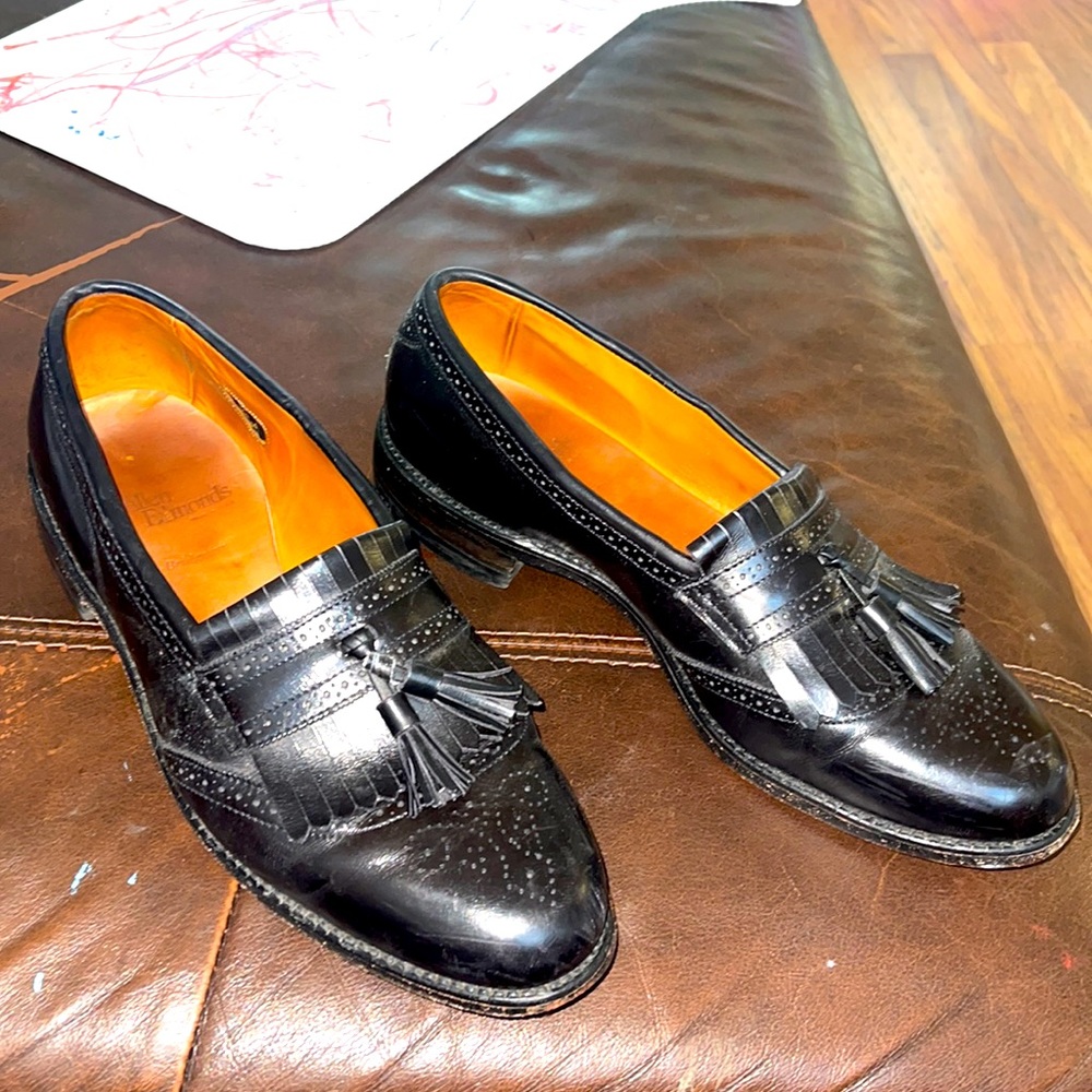 Allen Edmonds Bridgeton black tassel loafers (pair)